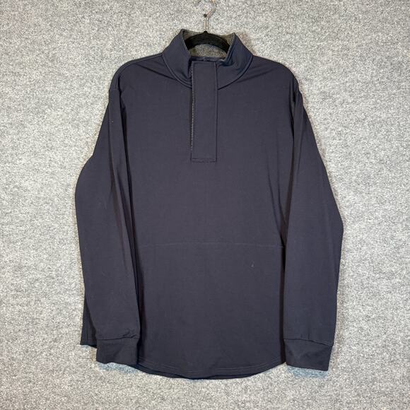 Bylt Elite Fairway Pullover Large Mens Blue 1/4 Zip Sweater Performance Stretch - Picture 2 of 11